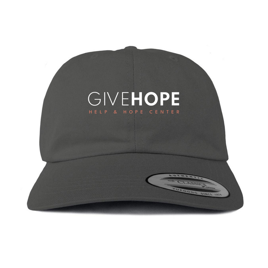 Classic Logo Hats, a Dark Gray Printed Classic Baseball Cap