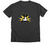 Special Bunny Logo: 2-Sided, a Dark Grey Heather Premium V-Neck Tee