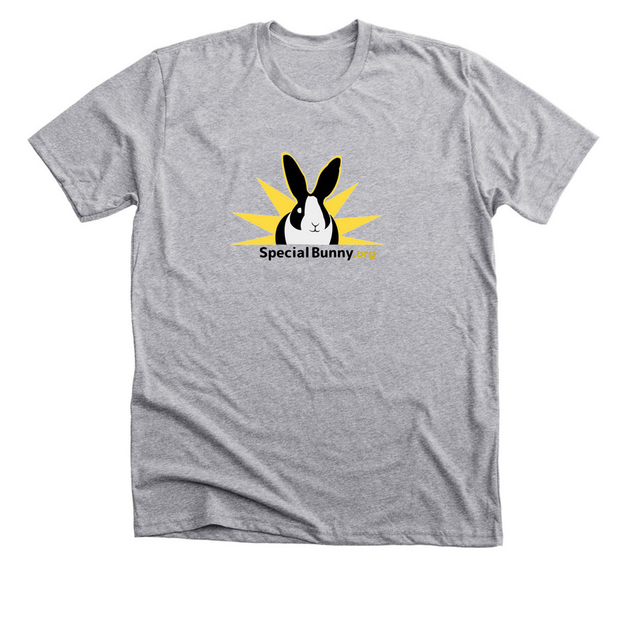 Special Bunny Logo: 2-Sided, a Athletic Heather Premium Unisex Tee