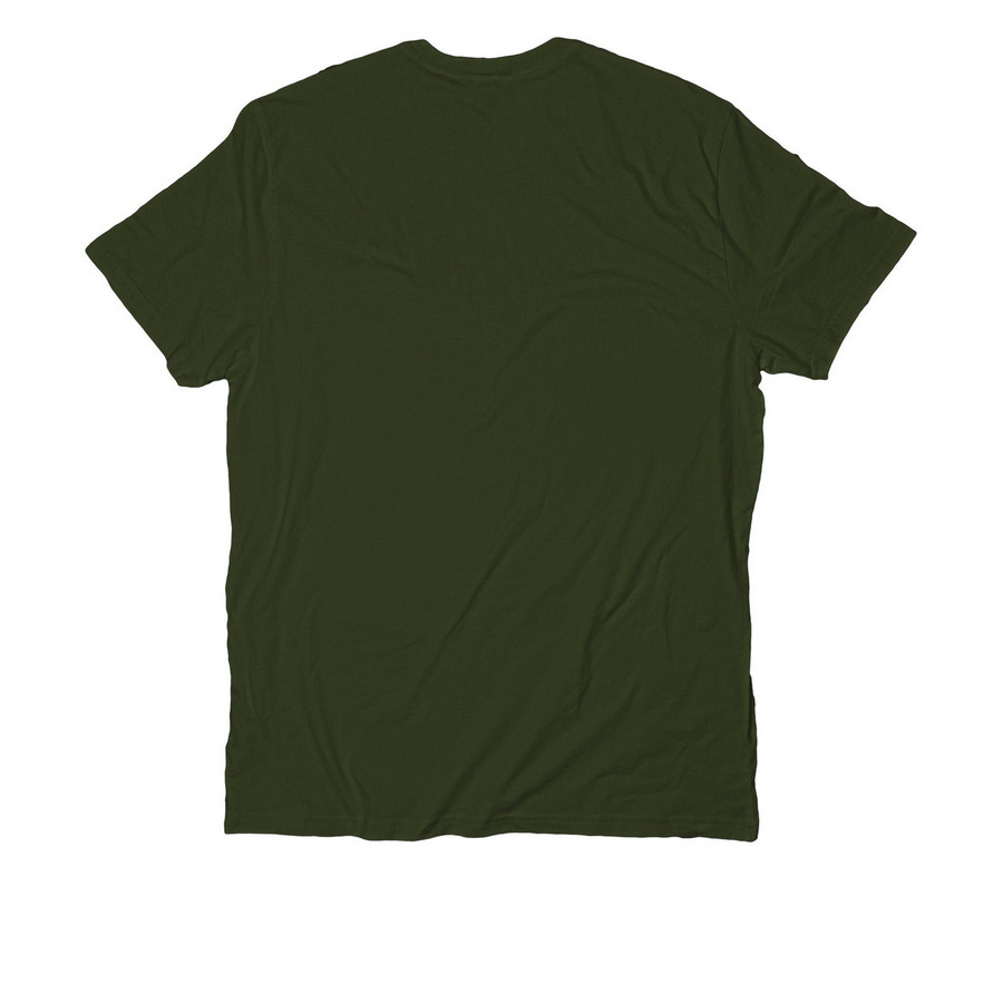 Dancers & Dreamers, a Herb Green Allmade Organic Cotton Unisex Tee (back-view)