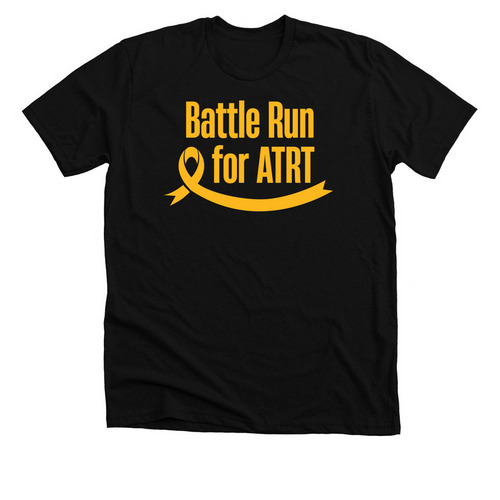 Battle Run for ATRT, a Solid Black Blend Premium Unisex Tee