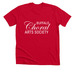 Any Color Tee with White BCAS Logo, a Solid Red Blend Premium Unisex Tee