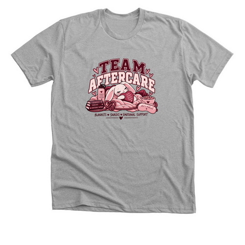 Team Aftercare, a Athletic Heather Premium Unisex Tee