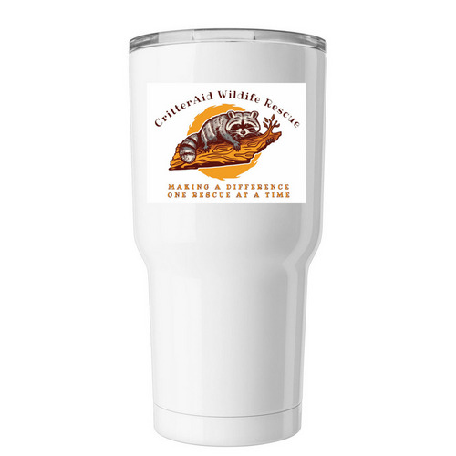 CritterAid Wildlife Rescue, a White Insulated Tumbler