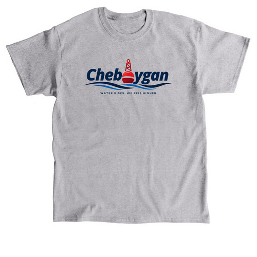 Cheboygan - Water Rises, We Rise Higher, a Sport Grey Classic Unisex Tee