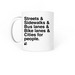 Cities for People Mug, a White Coffee Mug (back-view)