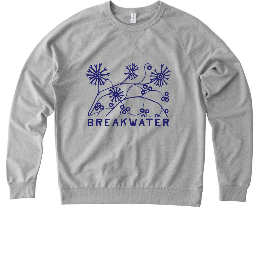 Adult | 'Welcome Gate' Sweatshirts, a Granite Grey Heather Allmade Organic French Terry Crewneck Sweatshirt