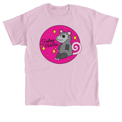 Feeling Feral, a Light Pink Classic Unisex Tee