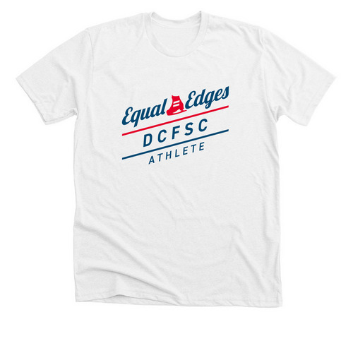Standard Logo - ATHLETE, a Solid White Blend Premium Unisex Tee
