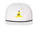 Banana Eats: Peel Hat, a White/ Black Printed Umpqua Snapback Cap
