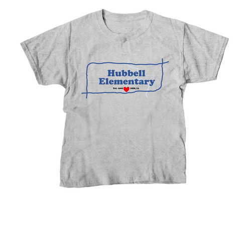 Hubbell on the Map!, a Sport Grey Youth Unisex Tee