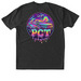PCT Color Blast, a Vintage Black Triblend Unisex Tee (back-view)
