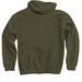 Rescue All the Dogs, a Military Green Pullover Hoodie (back-view)