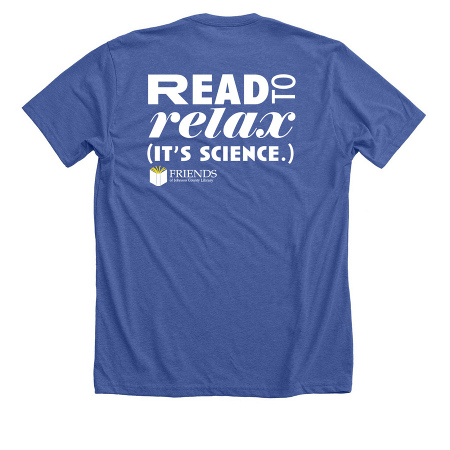 Read to Relax | Shirts, a Solid True Royal Premium Unisex Tee (back-view)