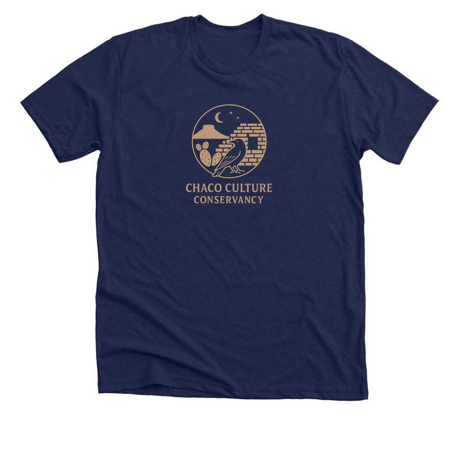 Chaco Lands & Nature Tee, a Solid Navy Blend Premium Unisex Tee