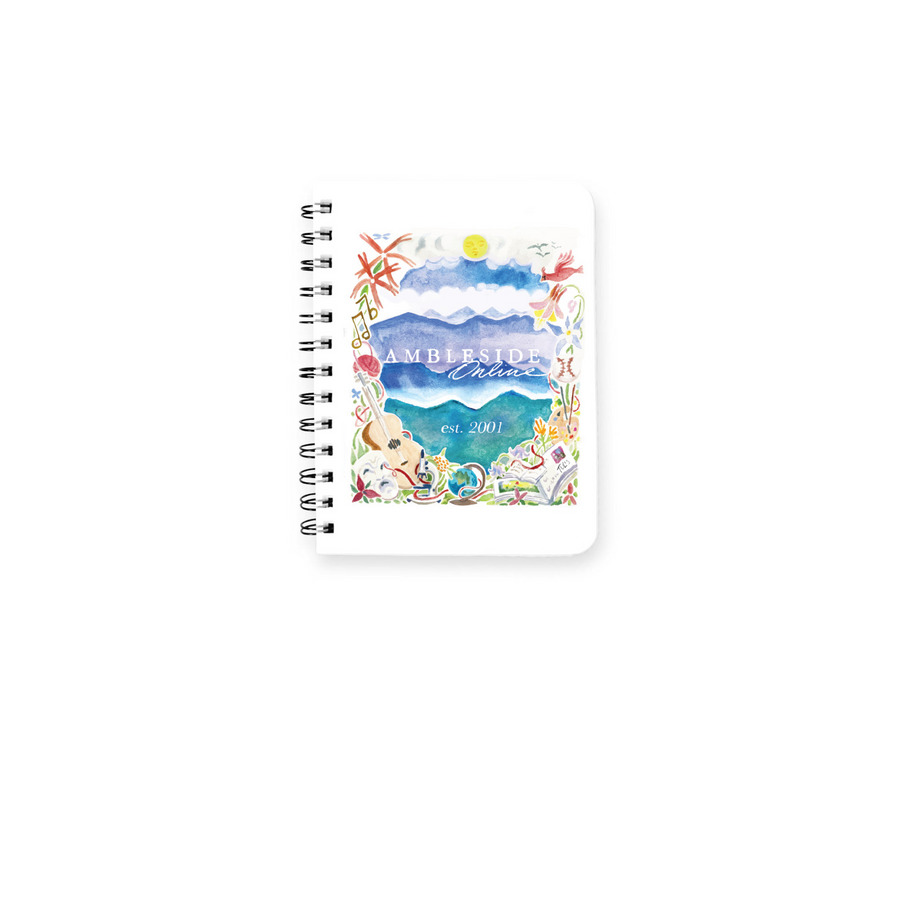 AmblesideOnline, a White Spiral Notebook