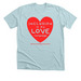 Inclusion is my Love Language Shirt, a Heather Ice Blue Premium Unisex Tee