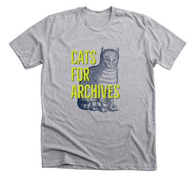 Cats For Archives, a Athletic Heather Premium Unisex Tee