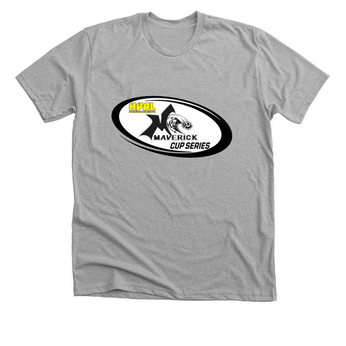 HVRL Maverick Cup Series Logo Shirt, a Athletic Heather Premium Unisex Tee