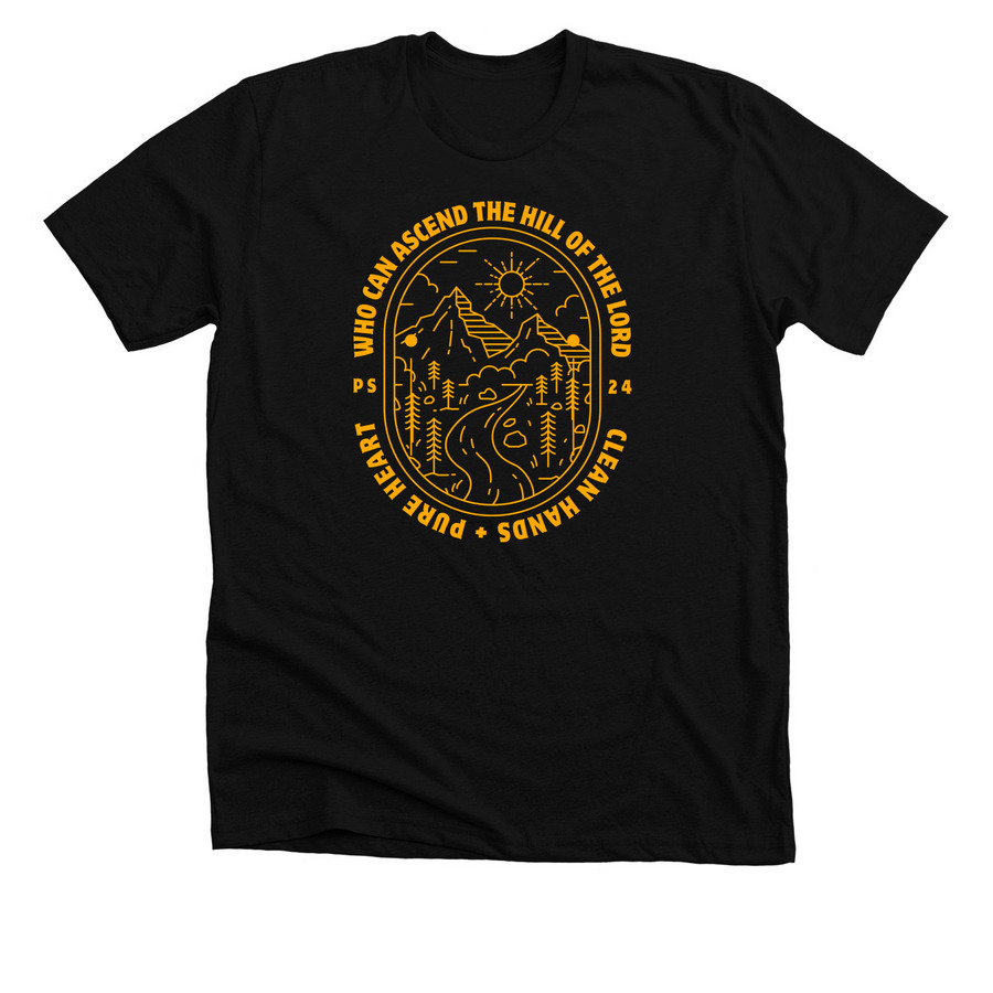 Psalm 24, a Solid Black Blend Premium Unisex Tee