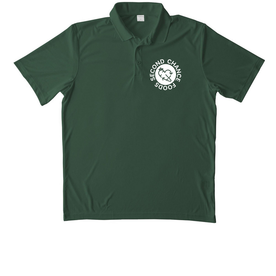 Polo, a Forest Green Unisex Performance Polo