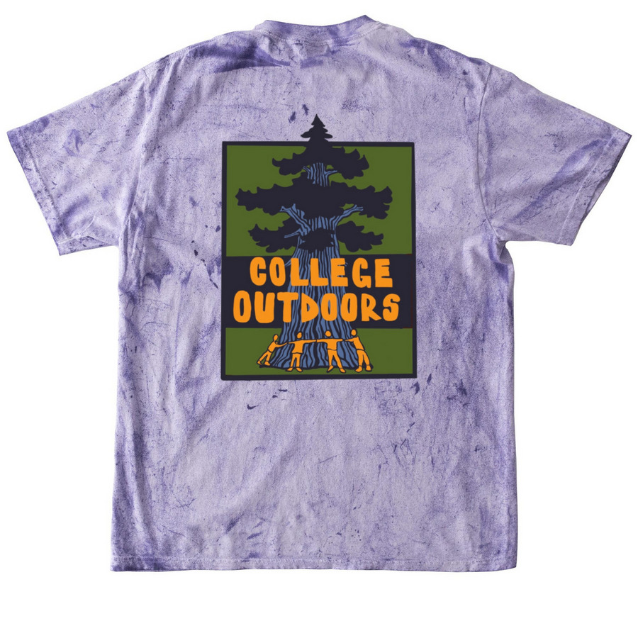 College Outdoors Sequoia Tops, a Amethyst Comfort Colors Colorblast Tee (back-view)