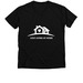 Love Living at Home, a Solid Black Blend Premium V-Neck Tee