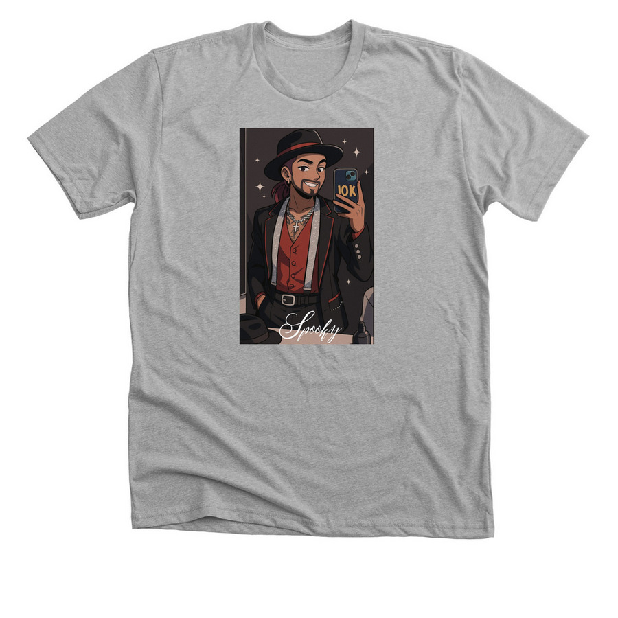 Spooky Pookie Fans, a Athletic Heather Premium Unisex Tee