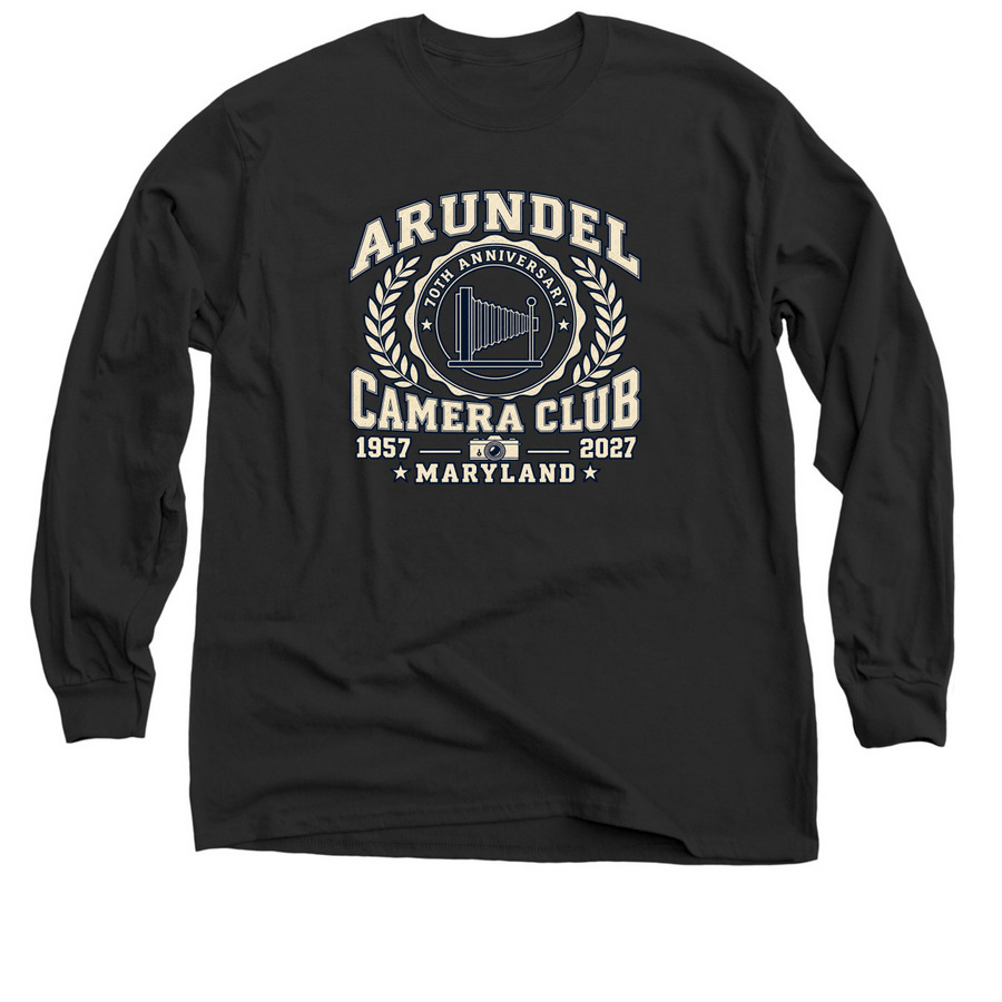 Arundel Camera Club Anniversary Classic, a Black Classic Long Sleeve Tee