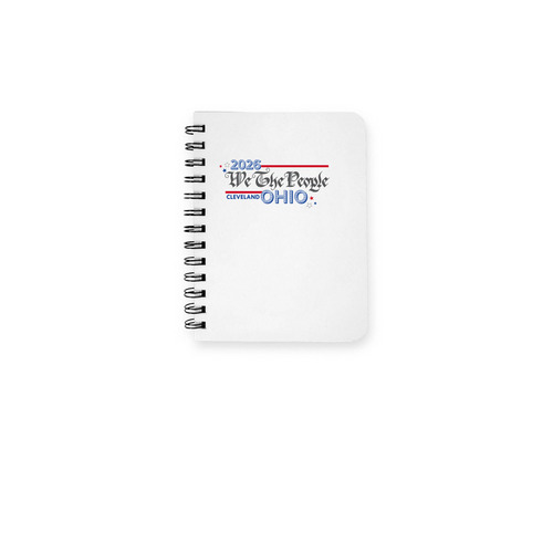 CLEVELAND Notebook - WTP OH, a White Spiral Notebook