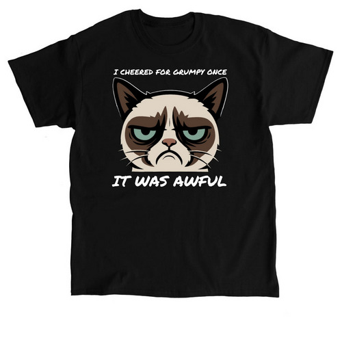 "It was awful" large logo, a Black Classic Unisex Tee