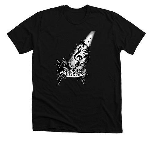 Breaking Musicals Logo&nbsp;, a Solid Black Blend Premium Unisex Tee