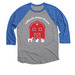 Barn Design White - Volunteering, a Vintage Royal and Premium Heather 3/4 Sleeve Baseball Tee