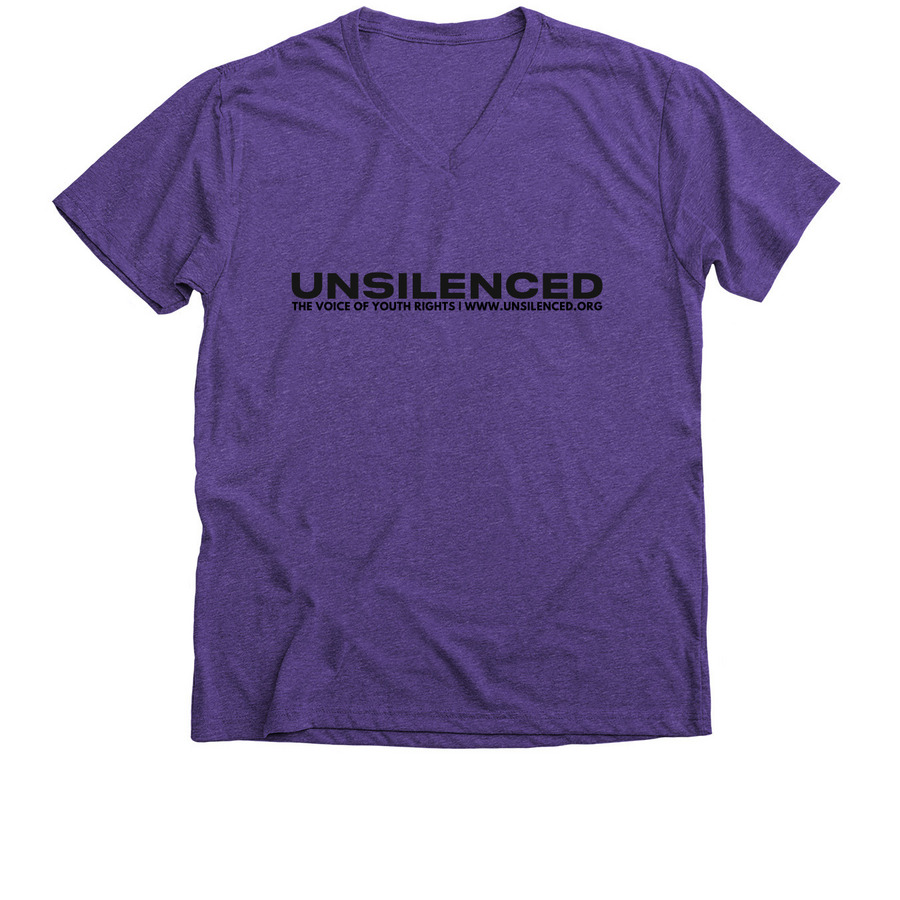 "Treatment Plan: Noncompliance" (BLACK), a Purple Rush Premium V-Neck Tee