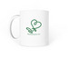 "Happy Place" Mugs, a White Coffee Mug (back-view)