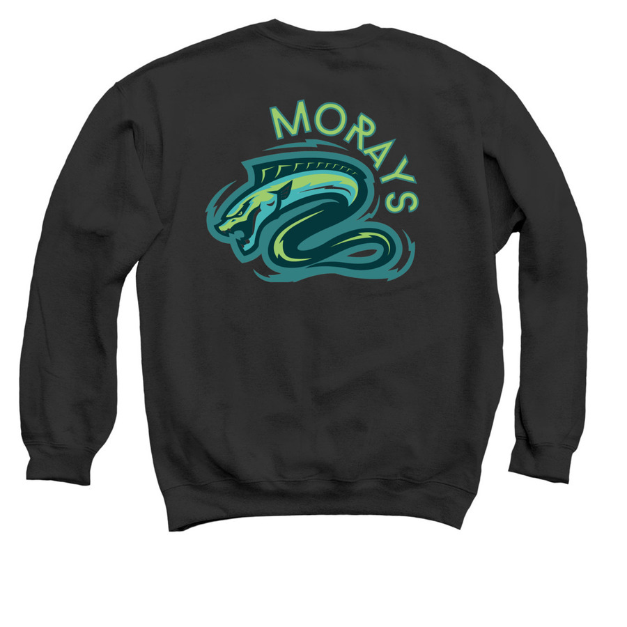 MAC Logo Shirt, a Black Crewneck Sweatshirt (back-view)