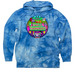 OSA 2026 Logo, a Aqua Blue Tie Dye Pullover Hoodie