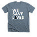 Volunteer Shirt-Cat, a Heather Slate Premium Unisex Tee