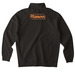 Kazoo Quarter Zip, a Black Midweight Quarter Zip Pullover (back-view)