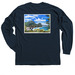 Cape Falcon Marine Reserve Gear, a Navy Classic Long Sleeve Tee (back-view)