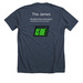 OSU Pelotonia Ribbon, a Heather Midnight Navy Premium Unisex Tee (back-view)