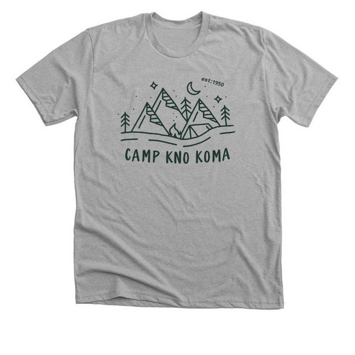 Mountains, Trees and Stars, a Athletic Heather Premium Unisex Tee