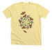 Monarch Mandala (no logo), a Heather Yellow Gold Premium Unisex Tee