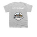 Levi For President, a Sport Grey Youth Unisex Tee (back-view)