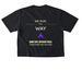 We Run This Way, a Black Comfort Colors Boxy Tee (back-view)