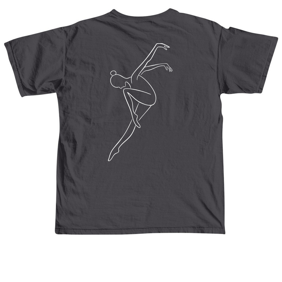 Adult Comfort Colors T-Shirt, a Graphite Comfort Colors Unisex Tee (back-view)