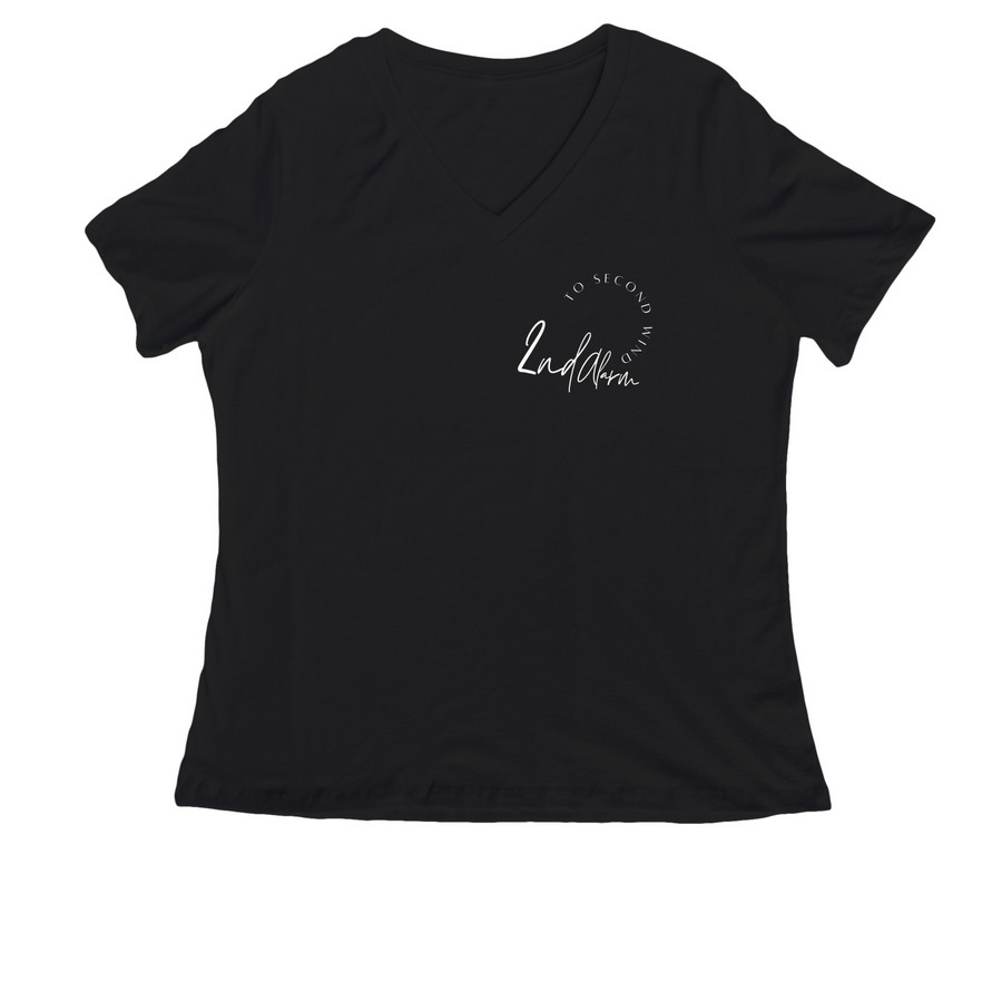 2nd Alarm Women's Tees and Hoodies, a Black Women's Relaxed V-Neck Tee