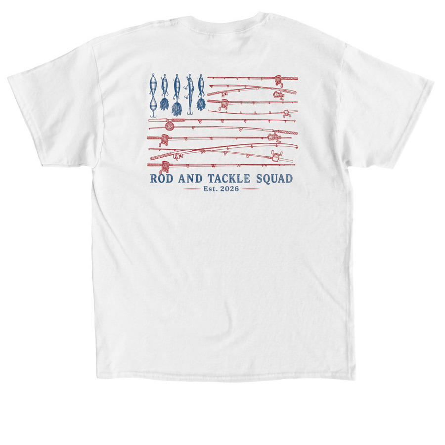 USA Graphic Tee, a White Classic Unisex Tee (back-view)