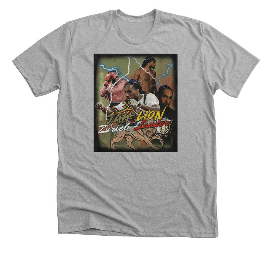 Fight Shirt V1, a Athletic Heather Premium Unisex Tee