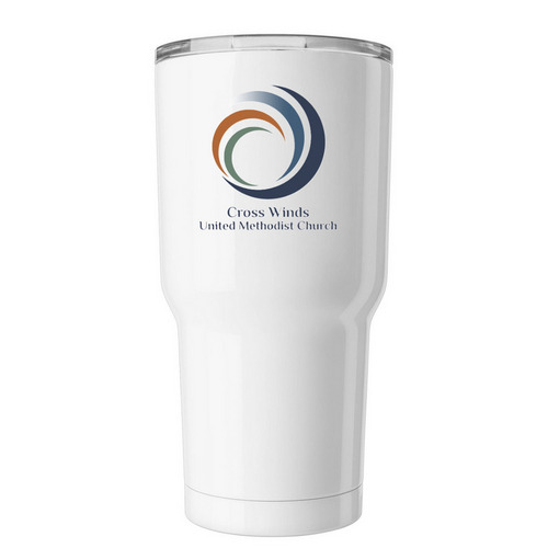 Cross Winds Tumbler, a White Insulated Tumbler